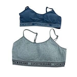 Lucky Brand Gray & Blue Bra-let sets - size large